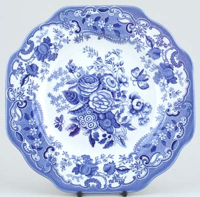 Dresser Plate Blue Rose